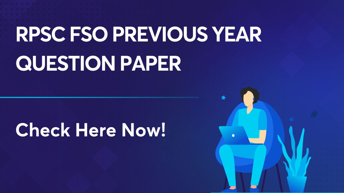 RPSC FSO Previous Year Question Paper