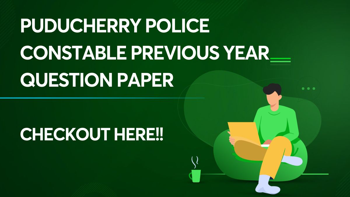 Puducherry Police Constable Previous Year Question Paper