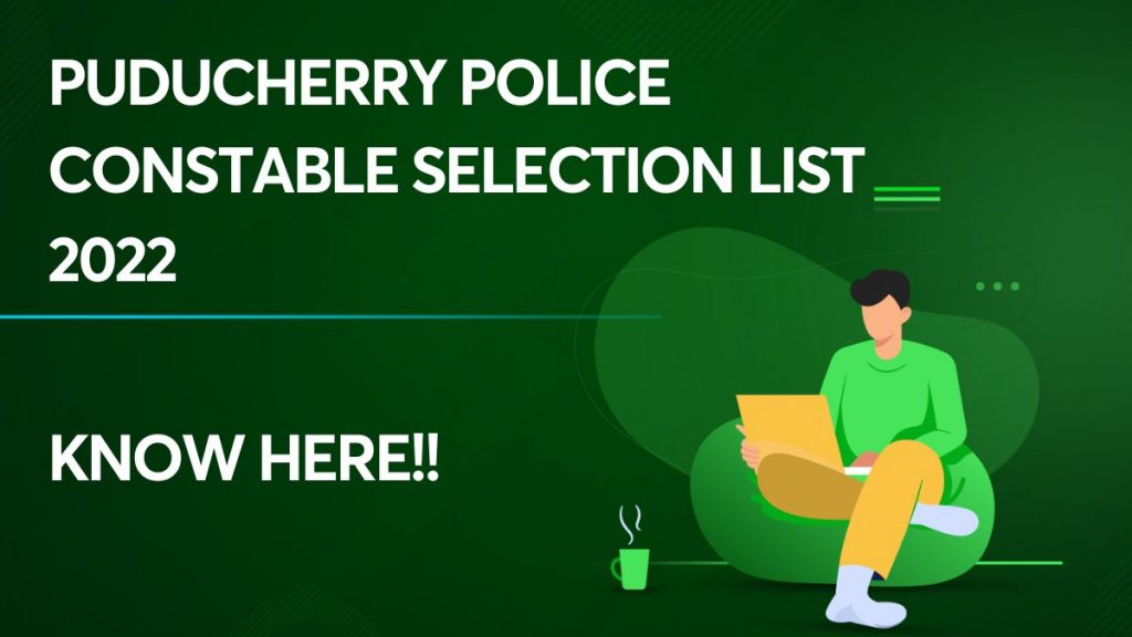 Puducherry Police Constable Selection List 2022