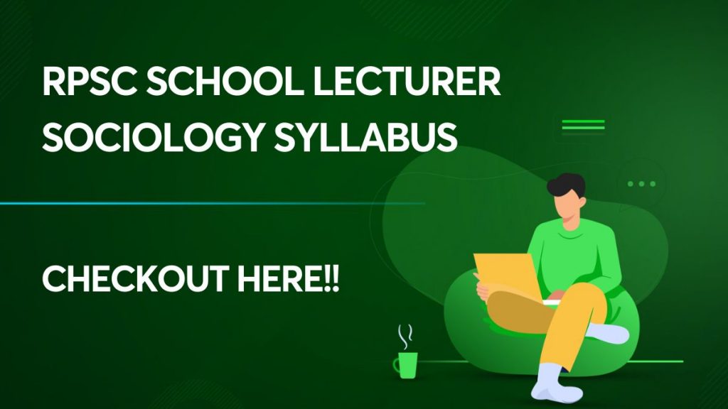 RPSC School Lecturer Sociology Syllabus 2023