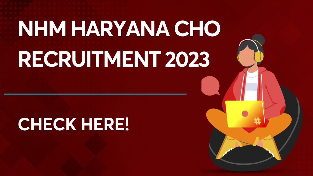 NHM Haryana CHO Recruitment 2023