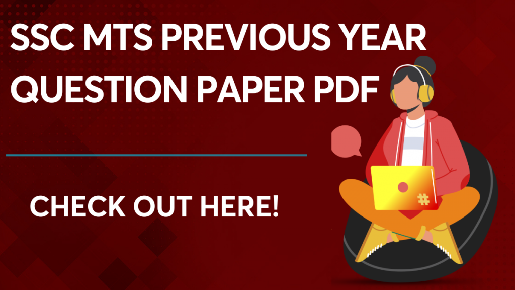SSC MTS Previous Year Question Paper PDF