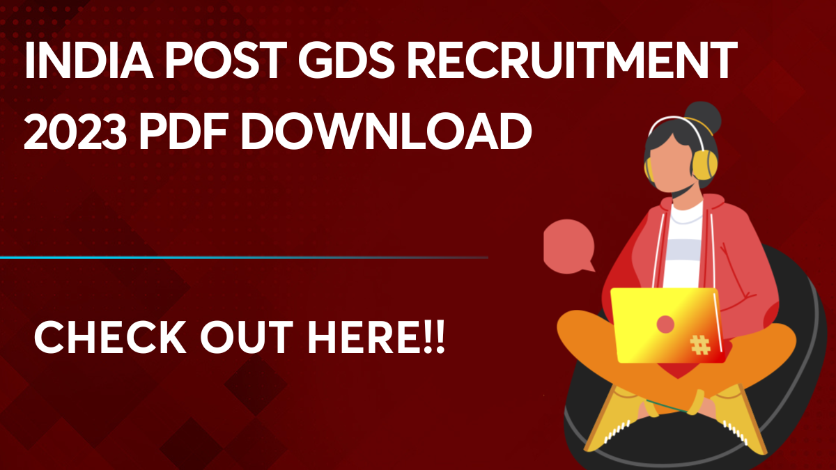 India Post GDS Recruitment 2023 PDF Download