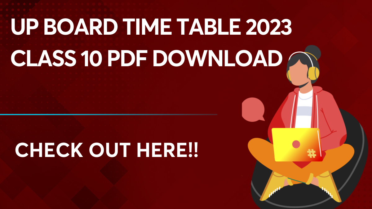 UP Board Time Table 2023 Class 10 PDF Download
