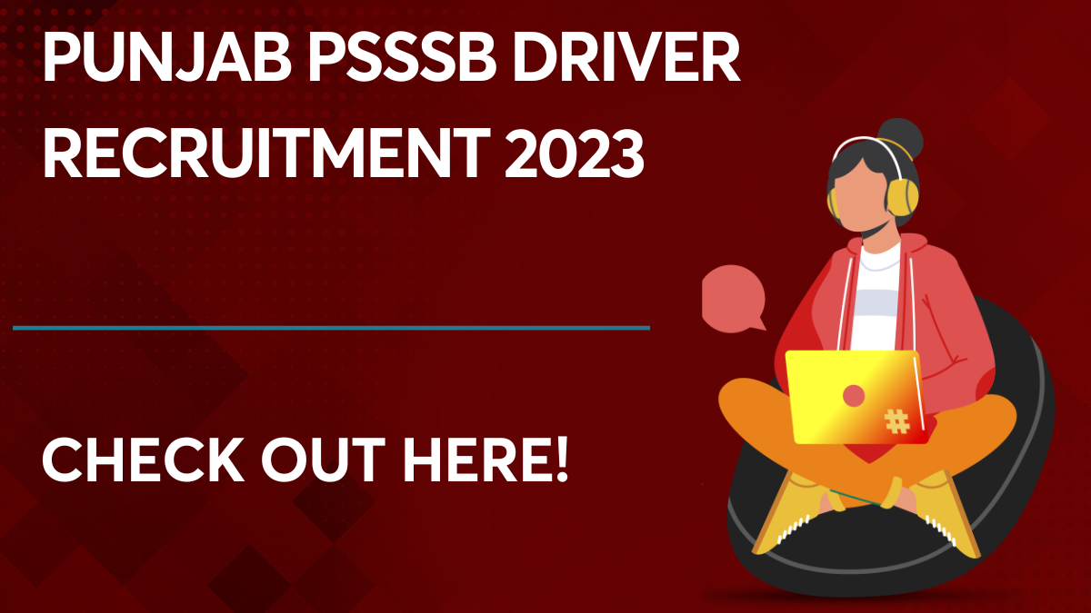 Punjab PSSSB Driver Recruitment 2023