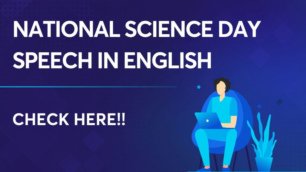 National Science day speech in English