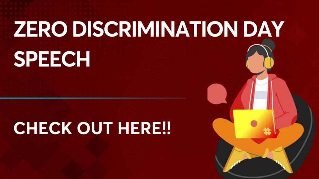 Zero Discrimination Day Speech