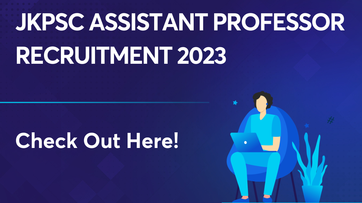 JKPSC Assistant Professor Recruitment 2023