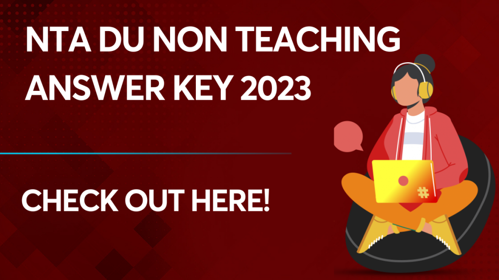NTA DU Non Teaching Answer Key 2023