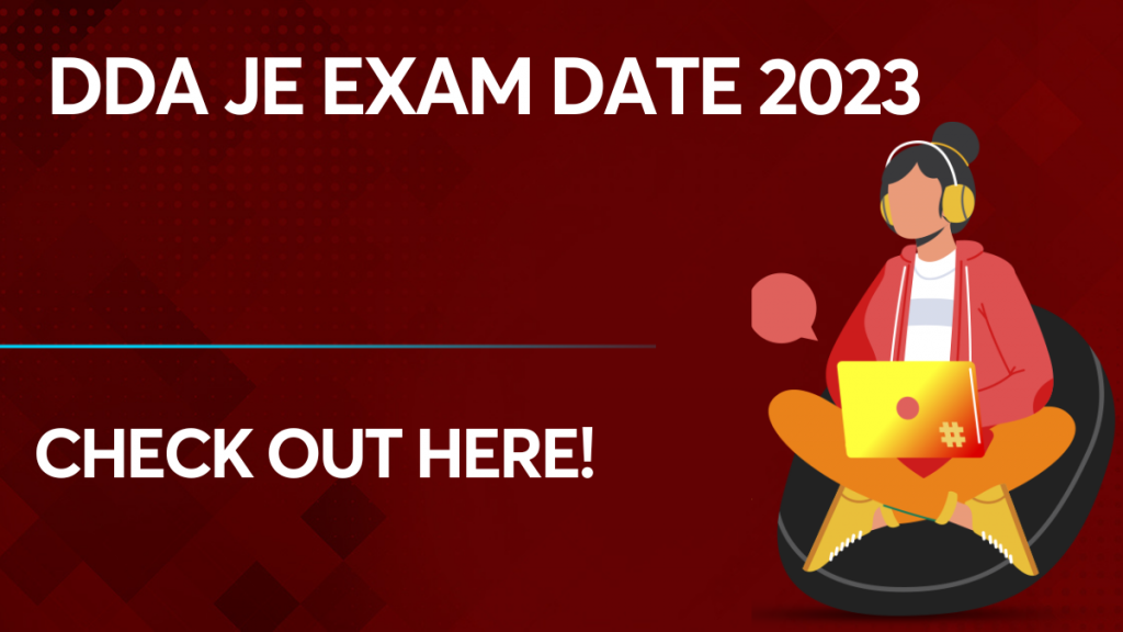 DDA JE Exam Date 2023