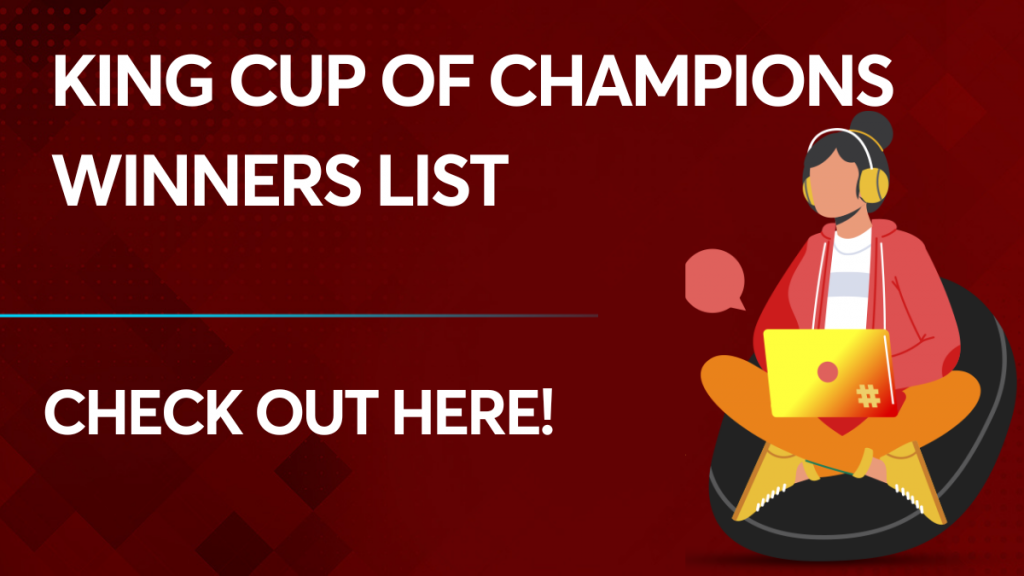 King cup of champions winners list