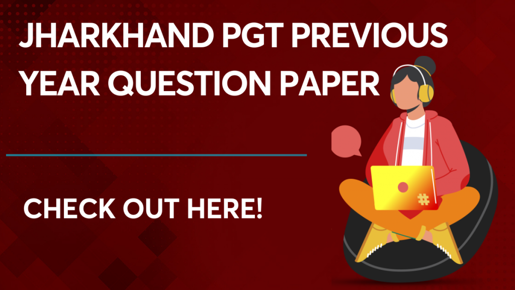 Jharkhand PGT Previous Year Question Paper