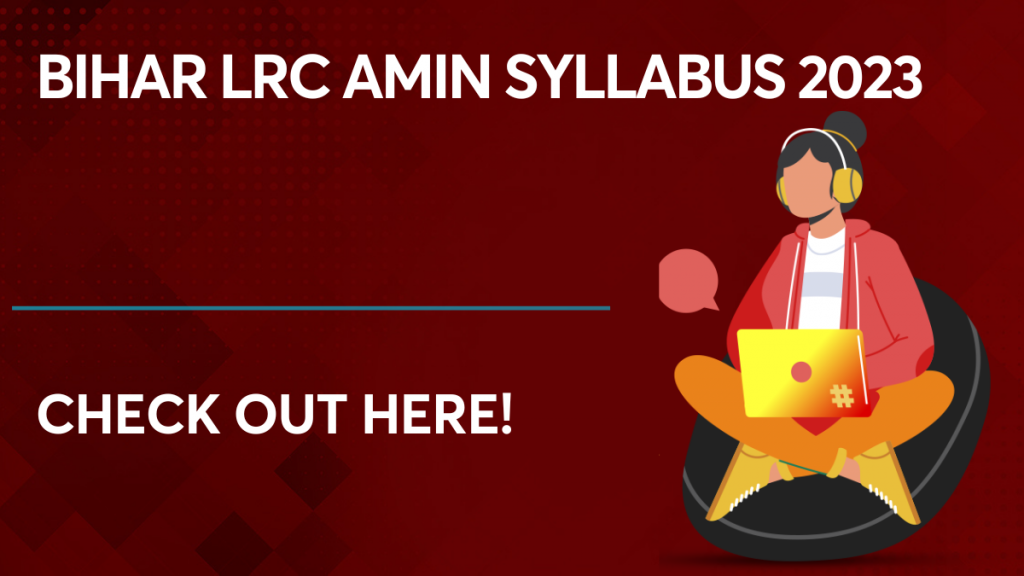 Bihar LRC Amin Syllabus 2023