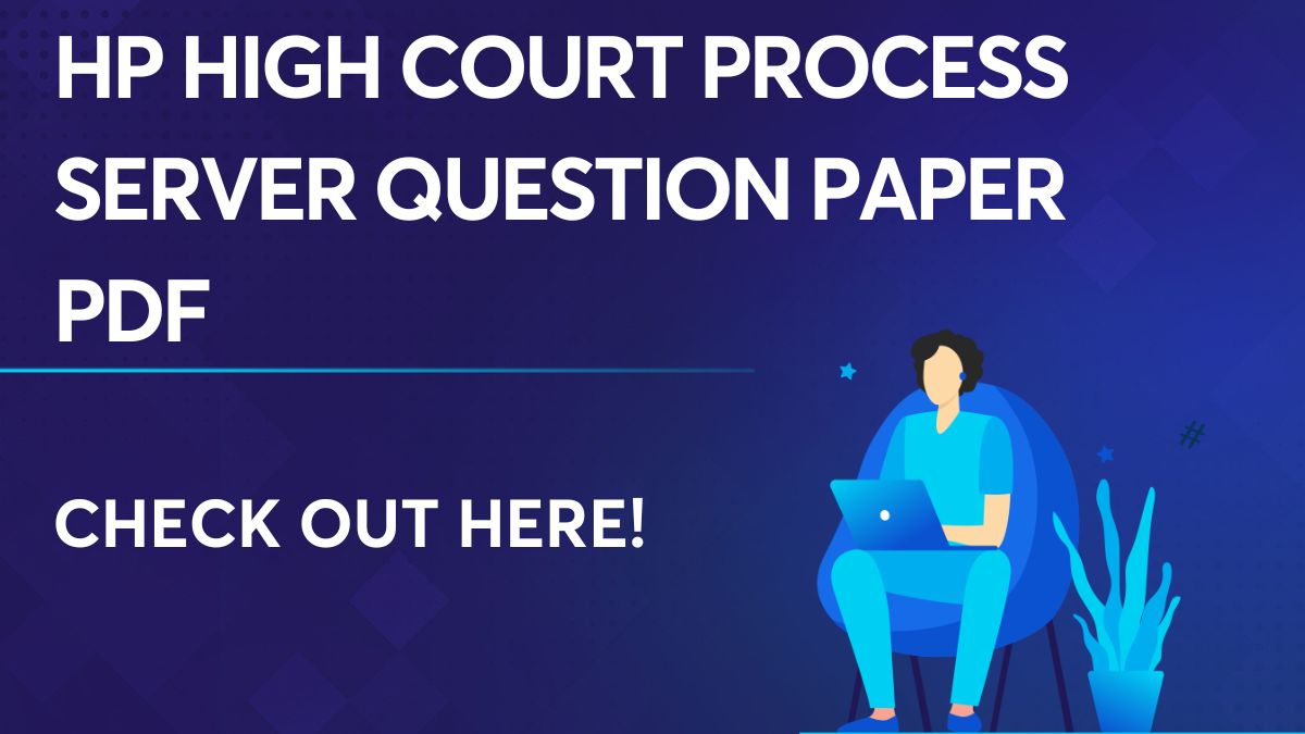 HP High Court Process Server Question Paper PDF