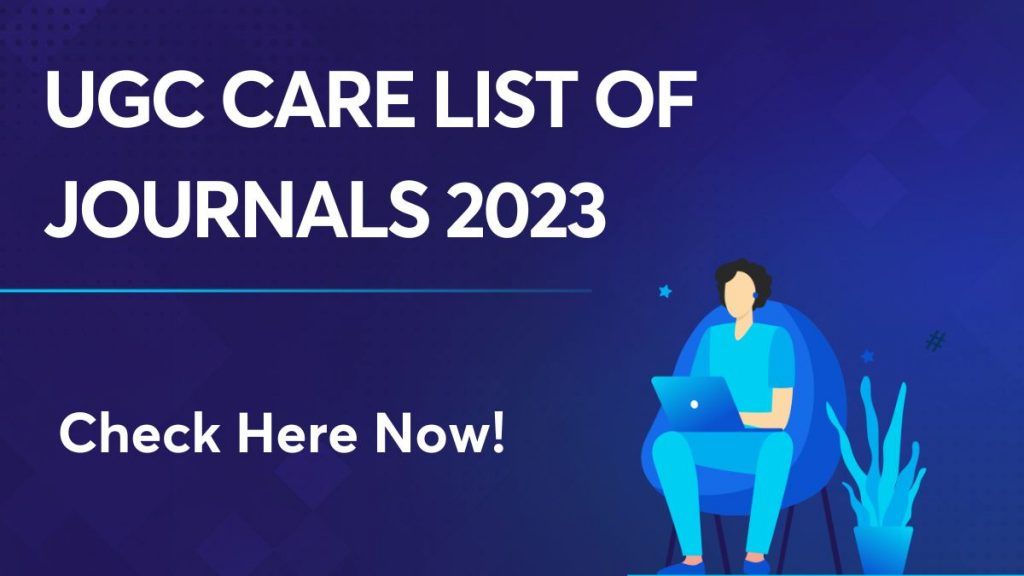 UGC care list of Journals 2023