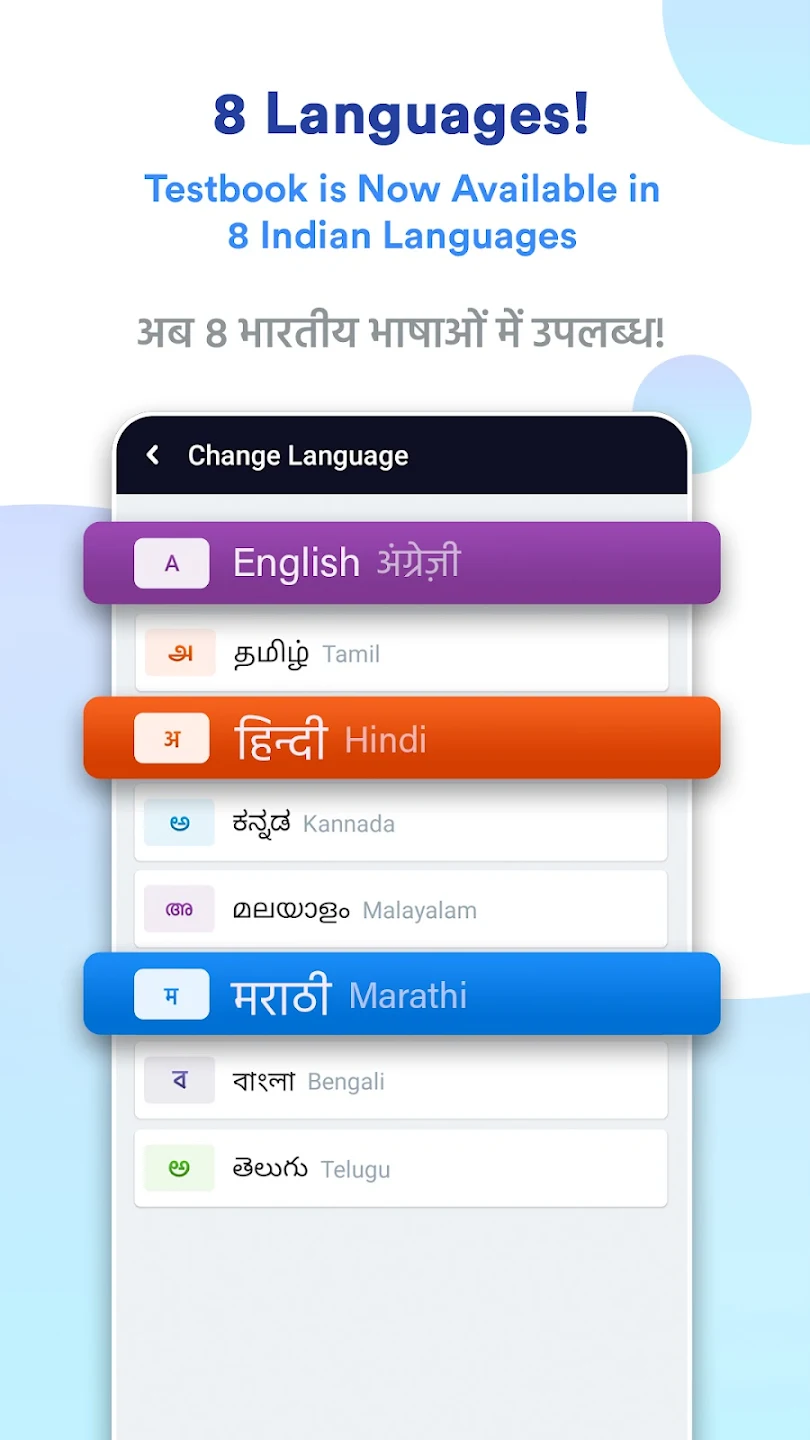Different languages