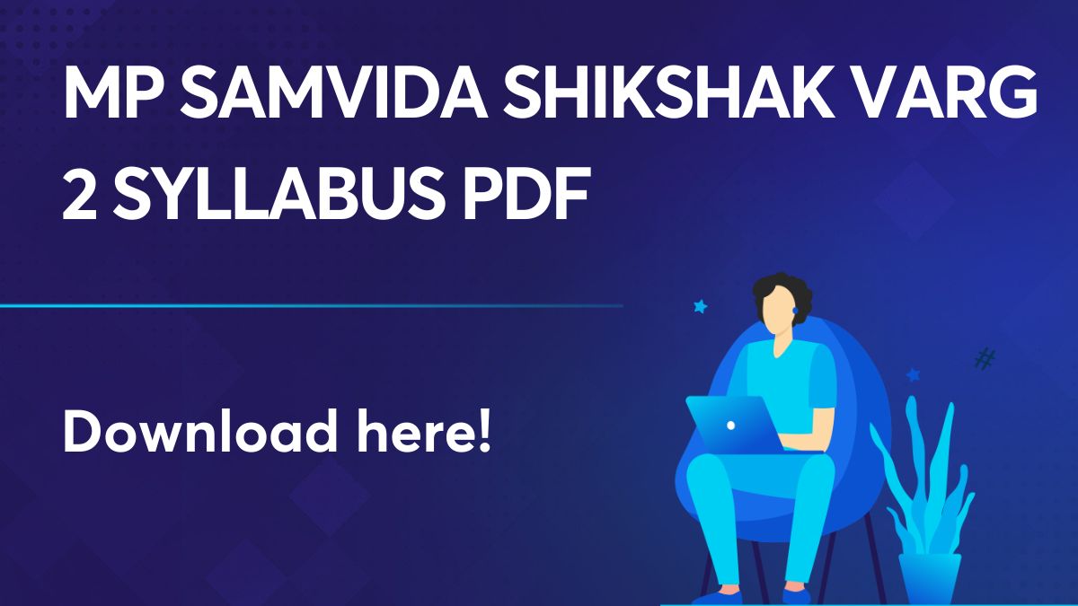 MP Samvida Shikshak Varg 2 Syllabus PDF