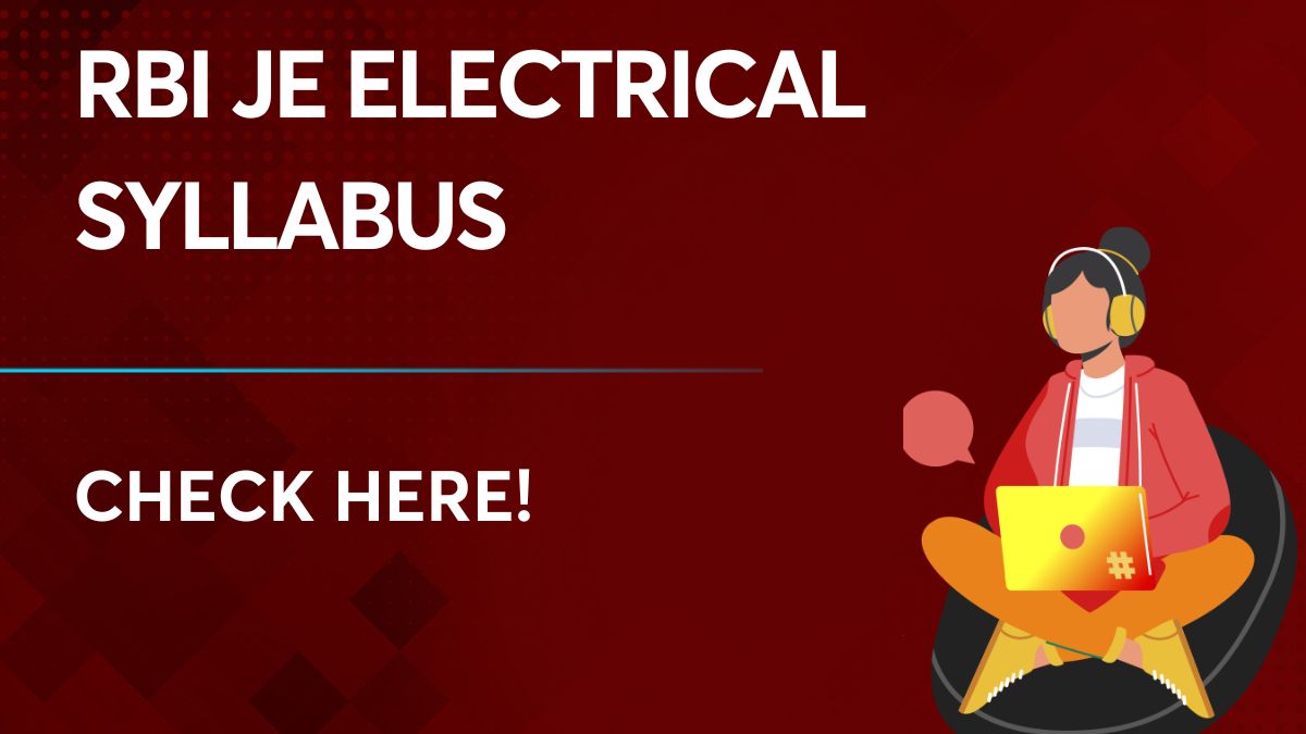 RBI JE Electrical Syllabus