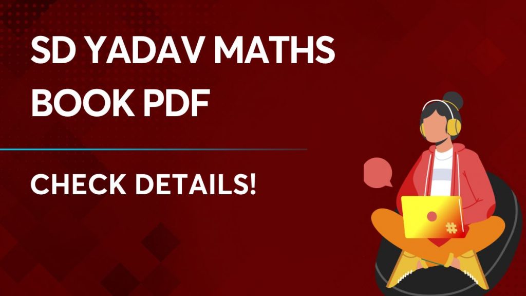 SD Yadav maths book pdf