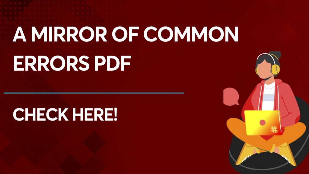 A Mirror of Common Errors PDF