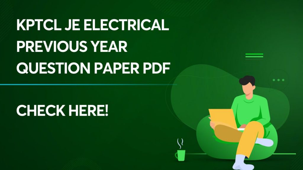 KPTCL JE Electrical Previous Year Question Paper Pdf